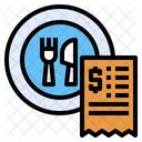 Dish Restaurant Bill Icon