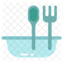 Food Bowl And Spoon  Icon