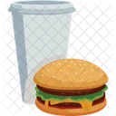 Food Burger Happy New Icon