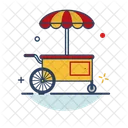 Food Cart Street Stand Icon