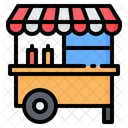 Food Cart Stand Icon