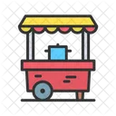 Food Cart Shopping Items Grocery Icon