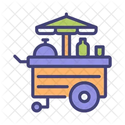 Food cart amusement  Icon