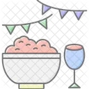 Food Tradition Lineal Color Icon Icon