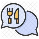 Food Chat Chat Food Discussion Icon