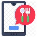 Food Chat Food Message Food Comment Icon