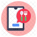 Food Chat Food Message Food Comment Icon