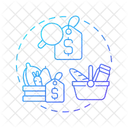 Cost Of Living Food Cost Household Budget Icon