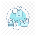 Cost Of Living Food Cost Household Budget Icon