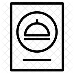 종이 영수증의 식품 커버  아이콘