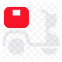 Food Delivery Motorcycle Delivery Bike Icon