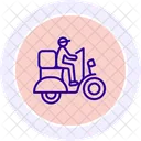 Food Delivery Line Icon Icon