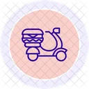 Food Delivery Line Icon Icon