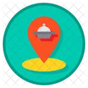Tracking Food Order Delivery Map Icon
