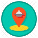 Tracking Food Order Delivery Map Icon
