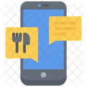 Phone Message Food Icon