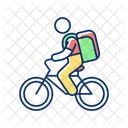 Food delivery person  Icon