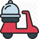 Food Delivery Scooter  Icon