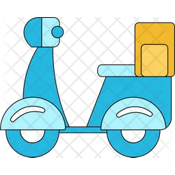 Food Delivery Scooter  Icon