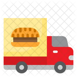 Food Delivery Truck  Icon