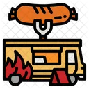 Food Hotdog Truck  Icon