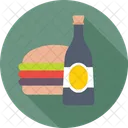 Food Wine Burger Icon