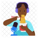 Food Mokbang Noodles Icon