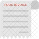 Food Invoice Shopping Icon