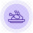 Food Meal Color Circle Icon Icon