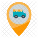 Location Place Parking Van Street Food Truck Icon