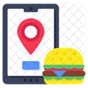 Food Location Food Map Food Gps Icon