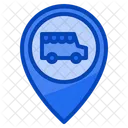 Location Place Parking Van Street Food Truck Icon