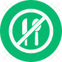 No Food Forbidden Prohibited Icon