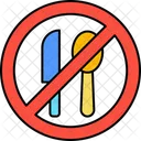 No Food Forbidden Prohibited Icon