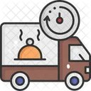 Food Order Online Order Delivery Truck Icon