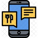 Phone Message Food Icon