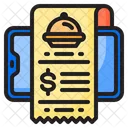 Receipt Delivery Food Icon