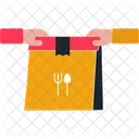 Package Hand Over Food Delivery Delivery Service Icon