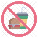 Food Prohibited Not Allowed Food Icon