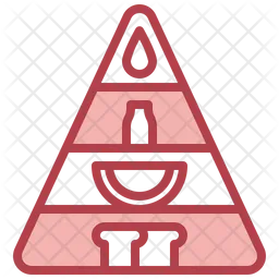 음식 피라미드  아이콘