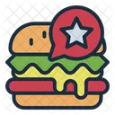 Food Rating Burger Hamburger Icon