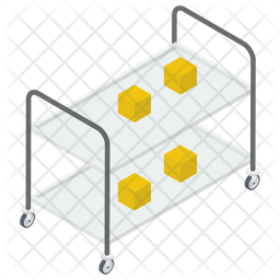 Food Serving Trolley Icon