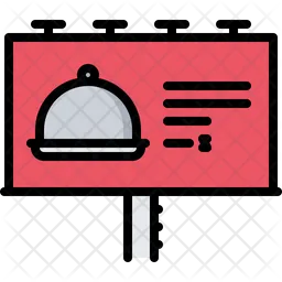 Food signboard  Icon