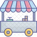 Booth Food Stall Food Stand Icon