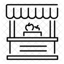 Food Stall Vendor Booth Icon