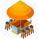 Terrace Food Stand Icon