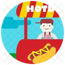 Food Stand Man Icon