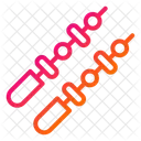 Food Stick Skewers Grilled Meat Icon