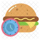 Food Time Delivery Time Lunch Time Icon