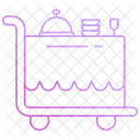 Food Trolley Room Service Food Service Icon